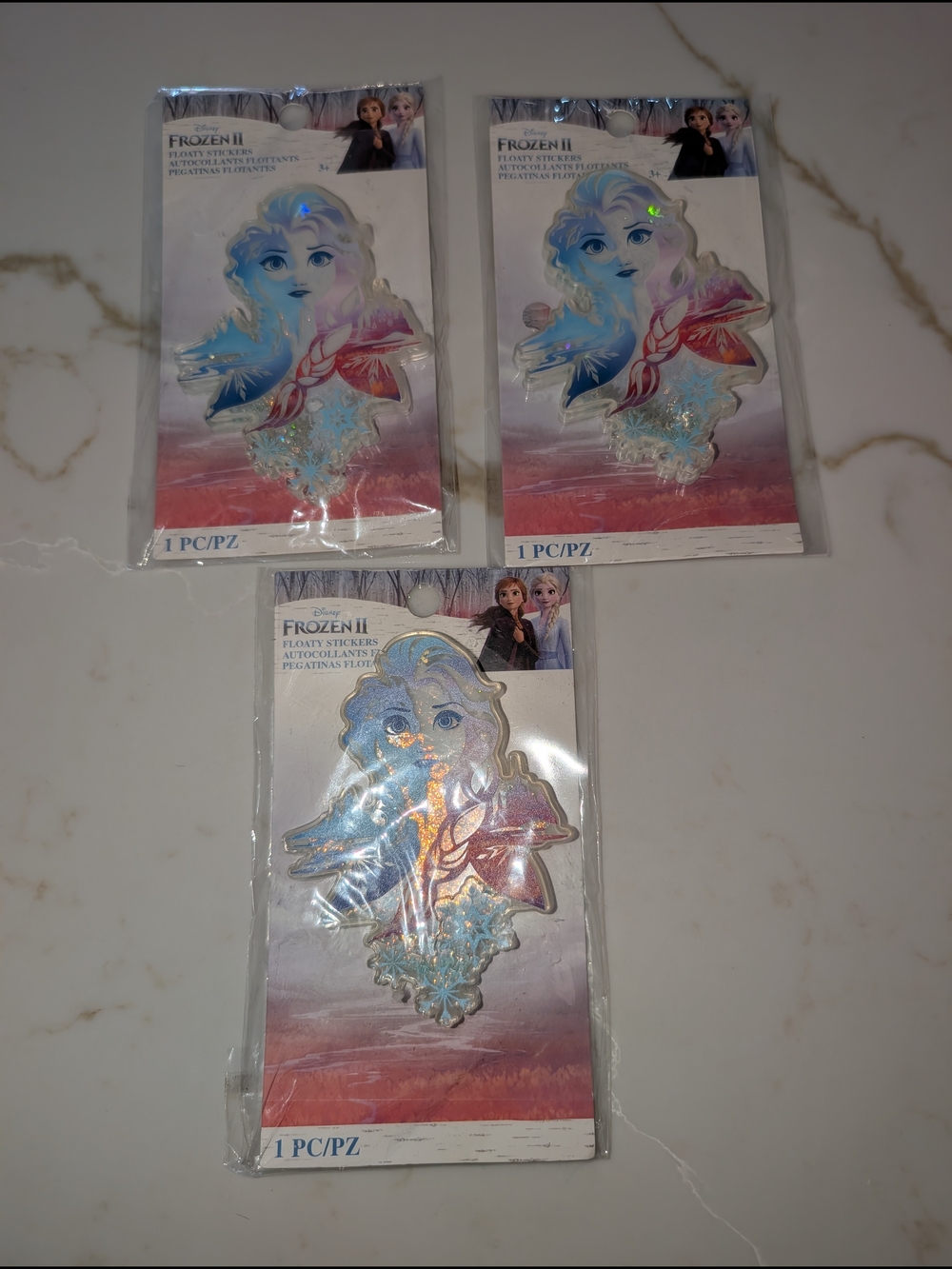 ~EK Success Floating Sticker Elsa Lot Of 3